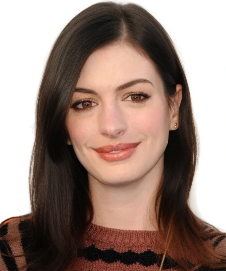 Image after applying color analysis to Anne Hathaway