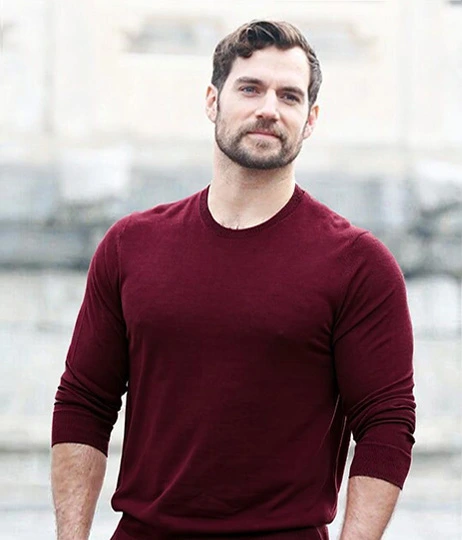 Image after applying color analysis to Henry Cavill