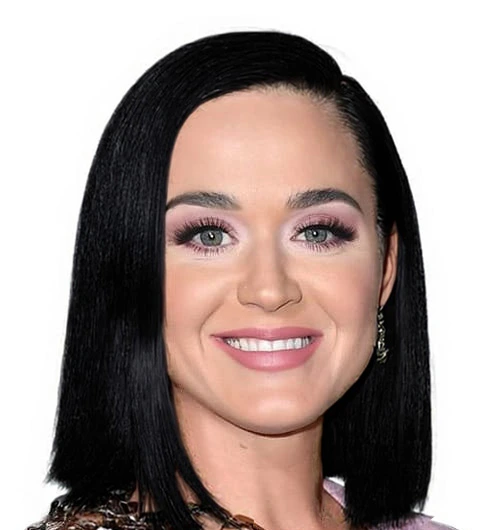 Image after applying color analysis to Katy Perry