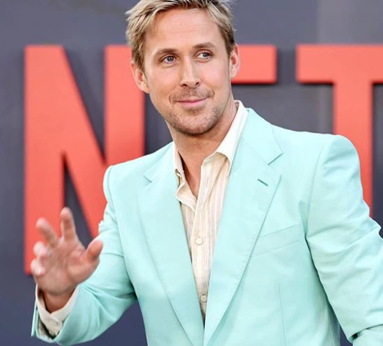 Image after applying color analysis to Ryan Gosling